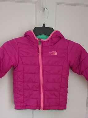 Girl's 3T Month North Face Reversible Mossbud Swirl